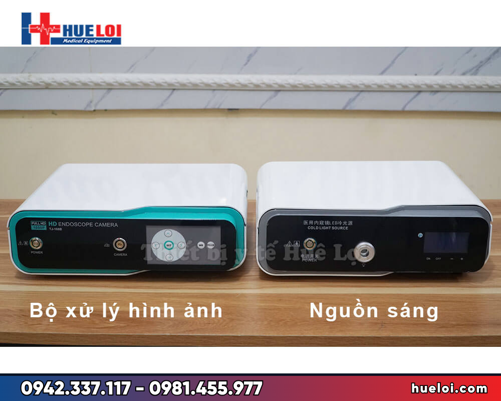 Máy nội soi tai mũi họng TJ-168B - cụm camera và nguồn sáng LED 80W