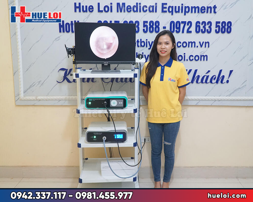 Máy nội soi tai mũi họng TJ-168B - trọn bộ camera Full HD, nguồn sáng LED 80W và màn hình 24 inch