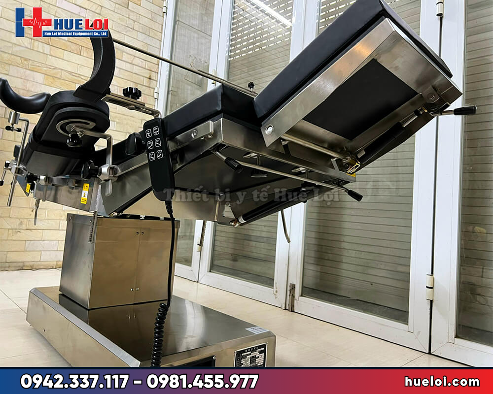 Bàn phẫu thuật điện khung inox không gỉ