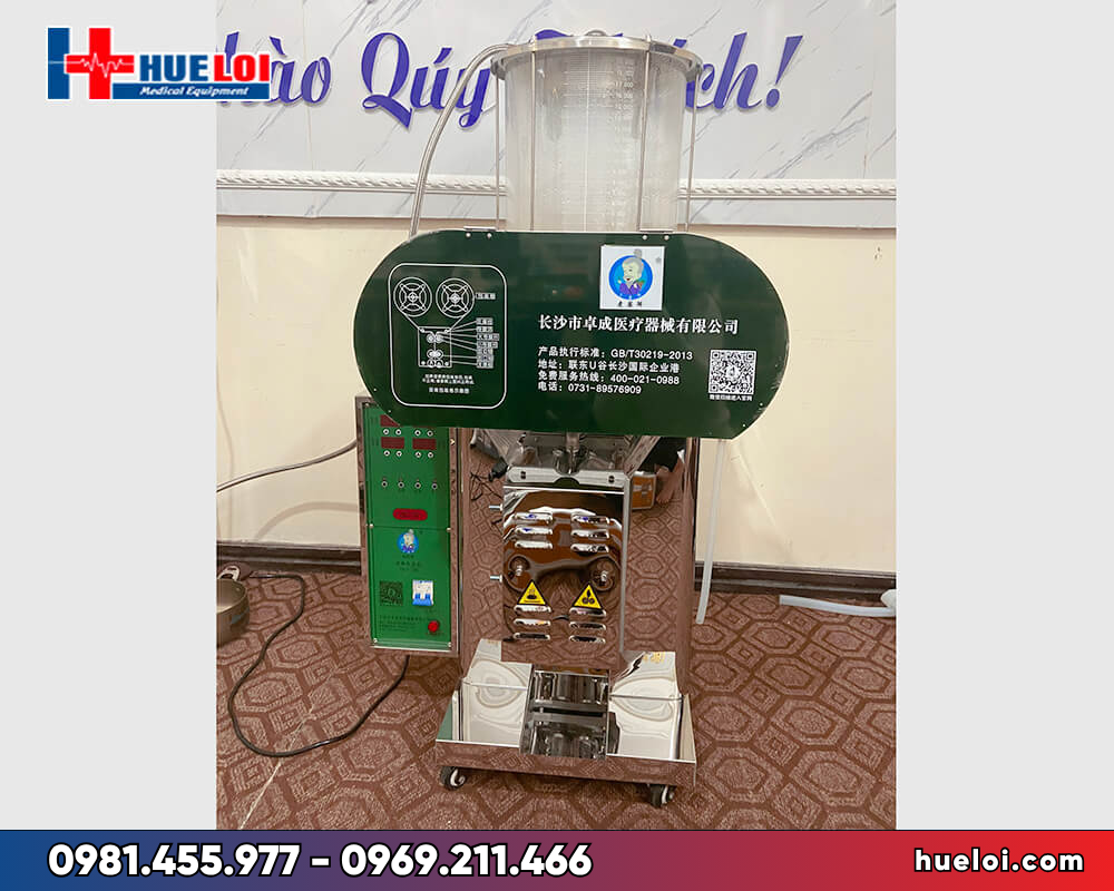 Máy đóng túi thuốc YB50-300 trong combo máy sắc thuốc áp suất cao