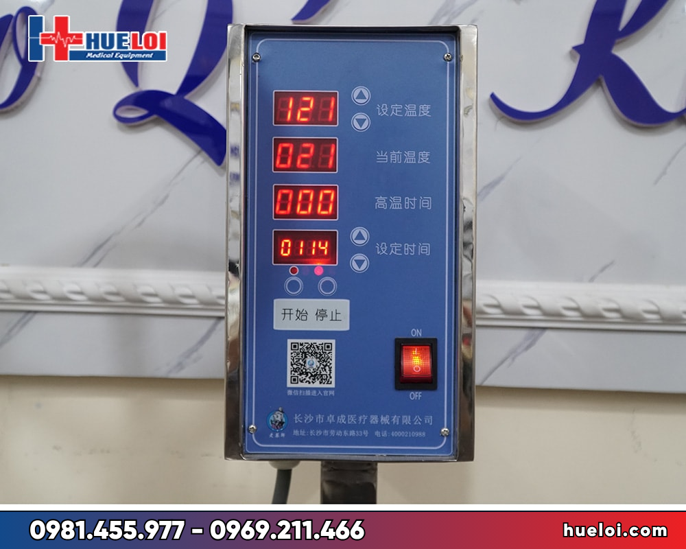 Máy sắc thuốc áp suất YJH20 - bảng điều khiển