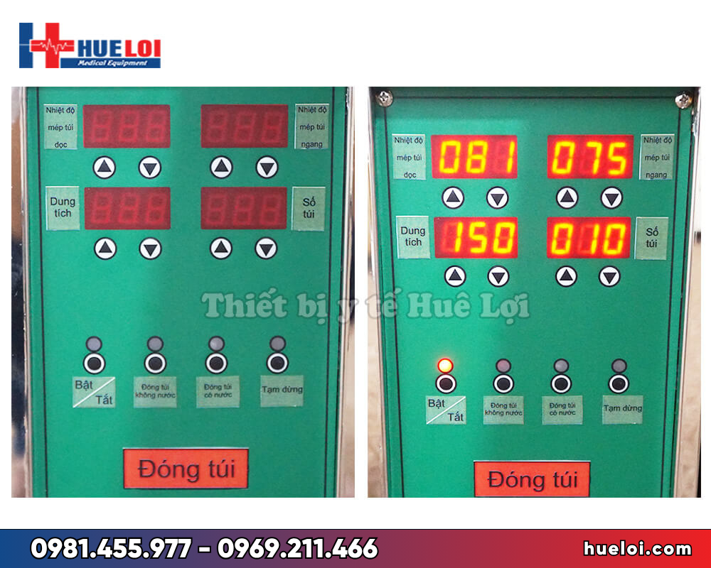 Máy đóng túi thuốc đông y YB50-300 - bảng điều khiển