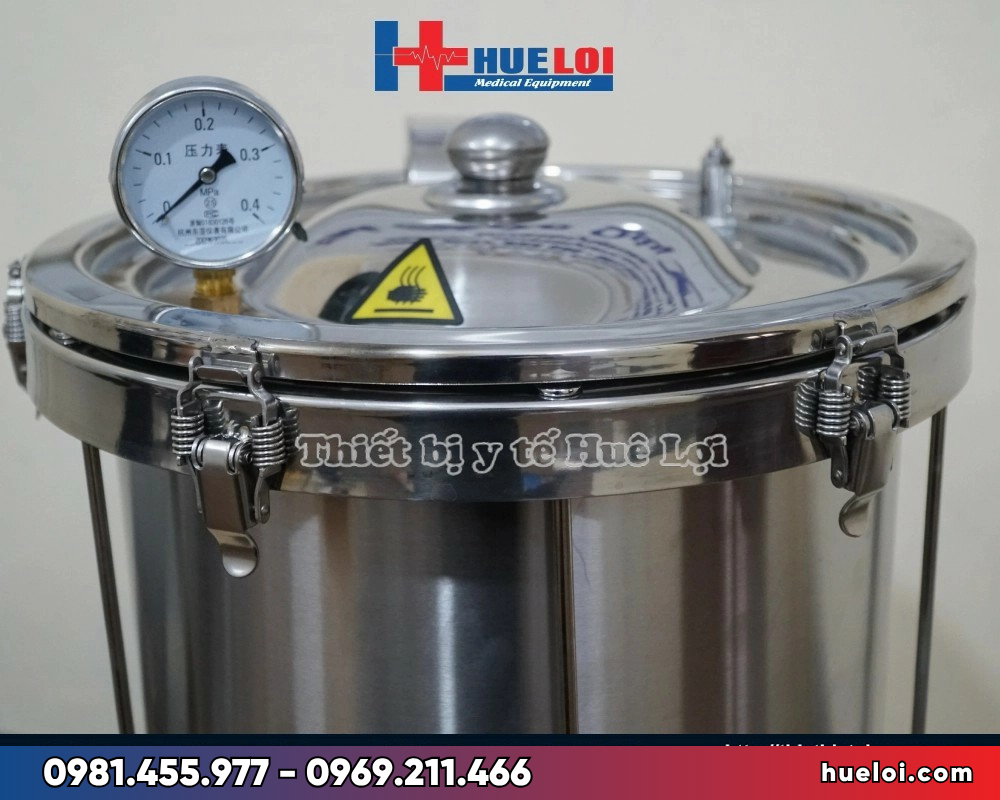 Nồi sắc thuốc inox YJDW20 - đồng hồ đo vi áp suất