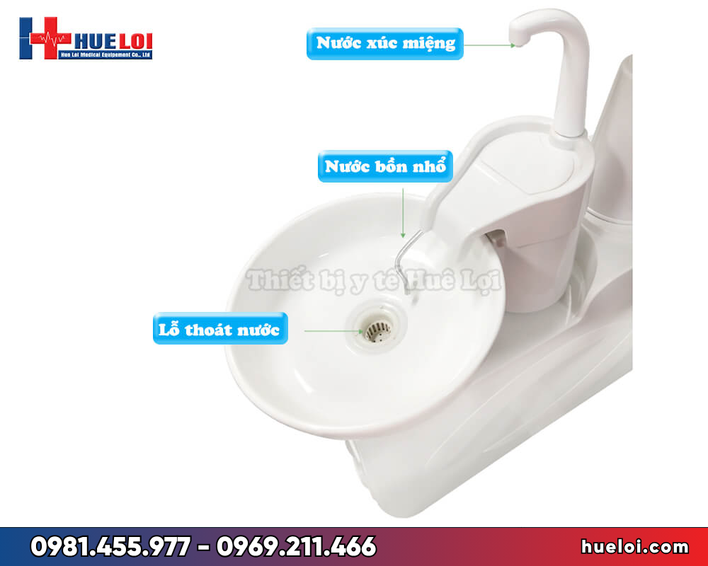 Ghế răng hàm mặt Denston - bồn nhổ