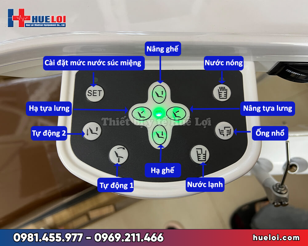ghế nha khoa TJ 2688A1 - bảng điều khiển điện