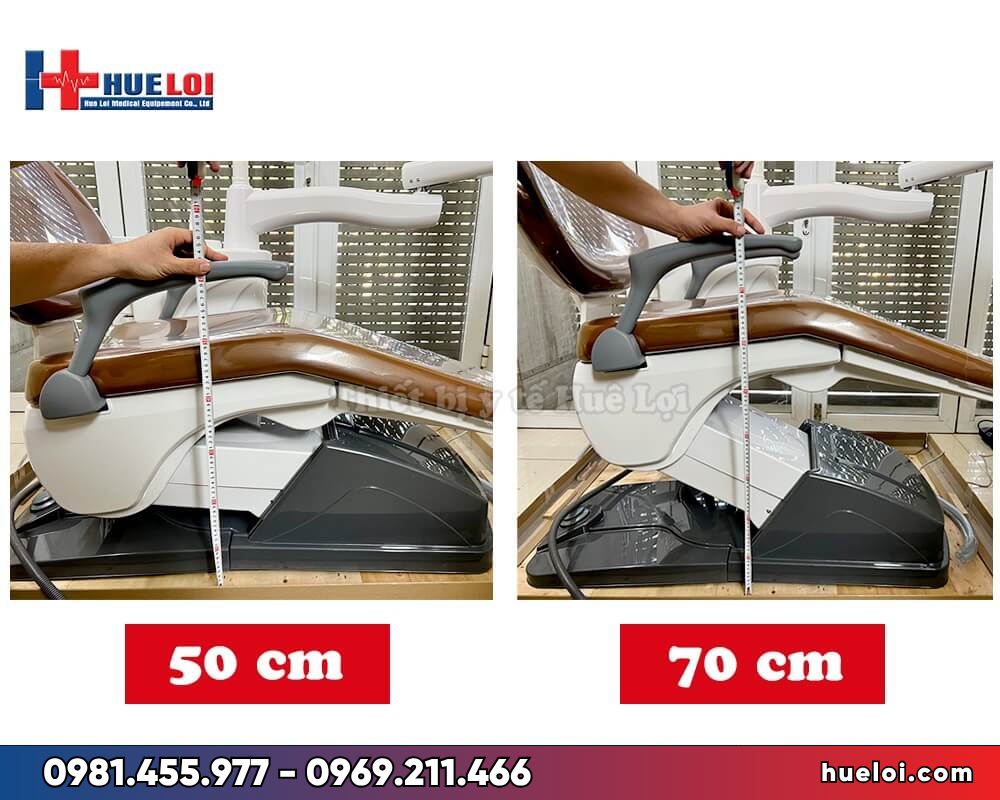 ghế nha khoa TJ 2688A1 - chiều cao nâng hạ ghế