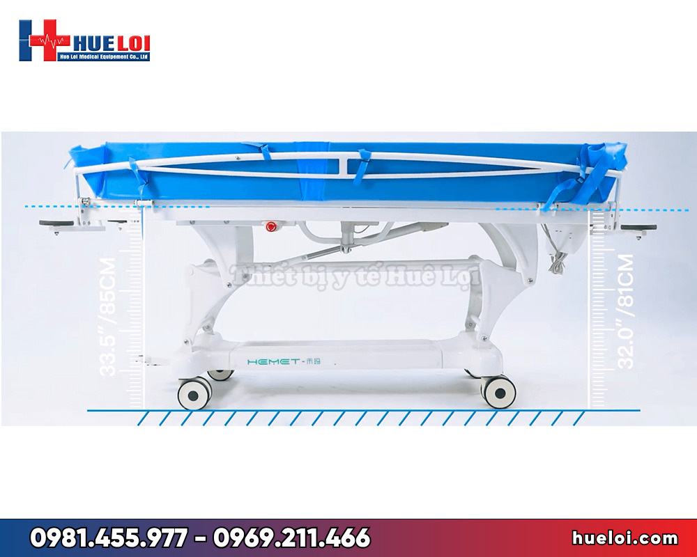 giường tắm cho bệnh nhân di động