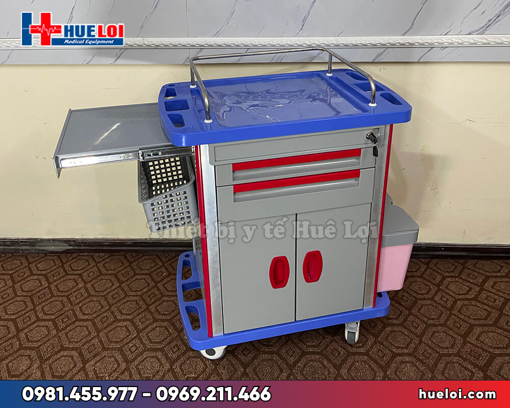 xe đẩy thuốc y tế cao cấp - toàn cảnh