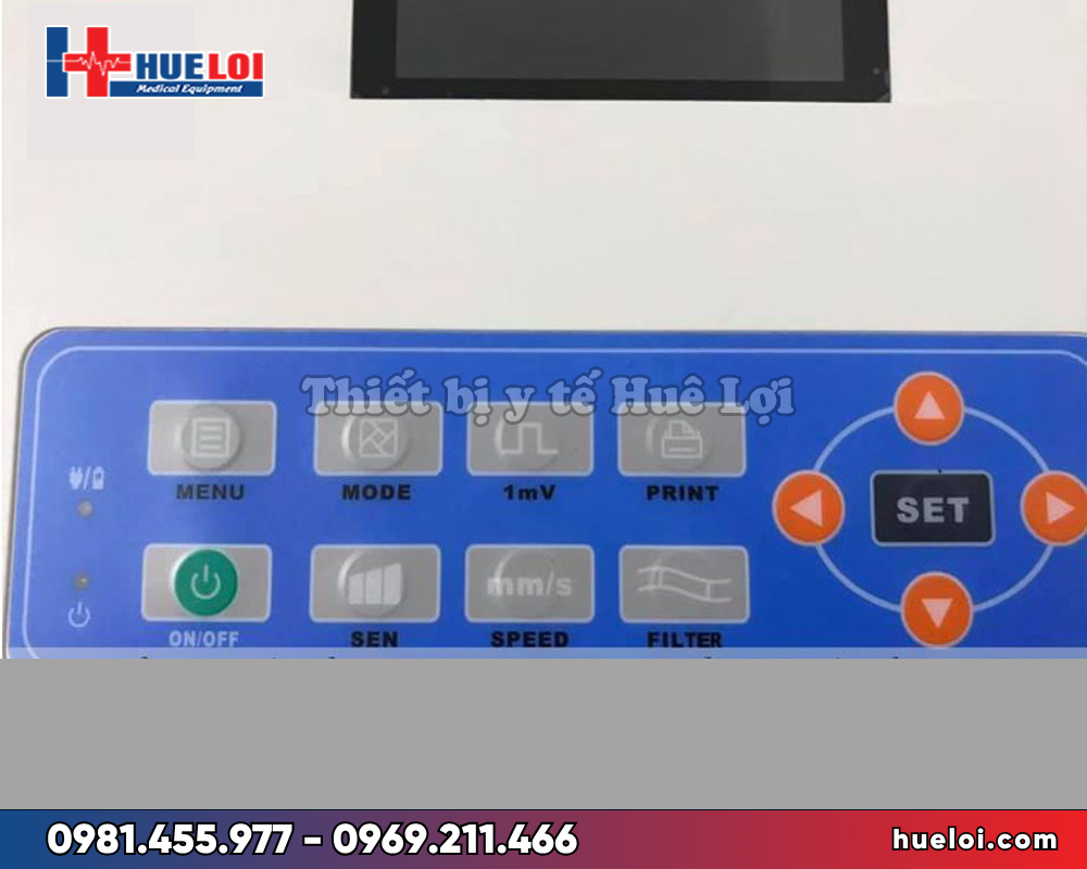 Máy điện tim 3 kênh Contec-300G - bảng điều khiển 