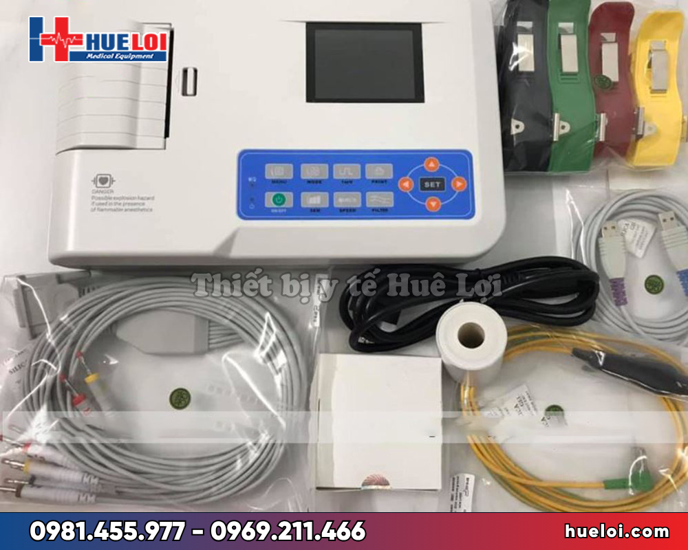 Máy điện tim 3 kênh Contec-300G - cấu hình 