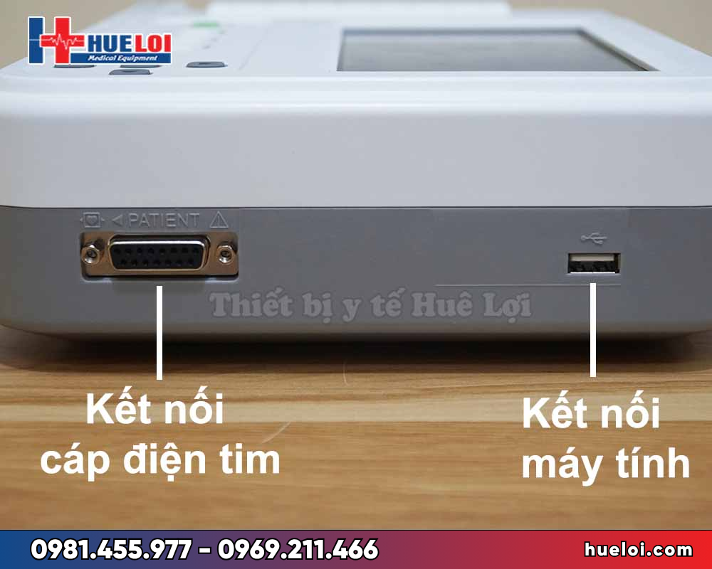 Máy điện tim 6 kênh Contec-600G- cổng kết nối 