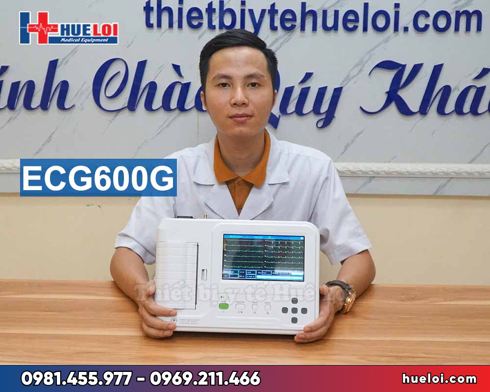 Máy điện tim 6 kênh Contec-600G- mặt trước