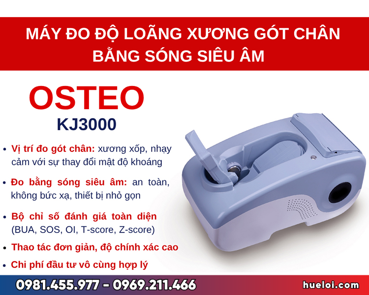 Máy đo loãng xương gót chân siêu âm OSTEOKJ3000 - ưu điểm