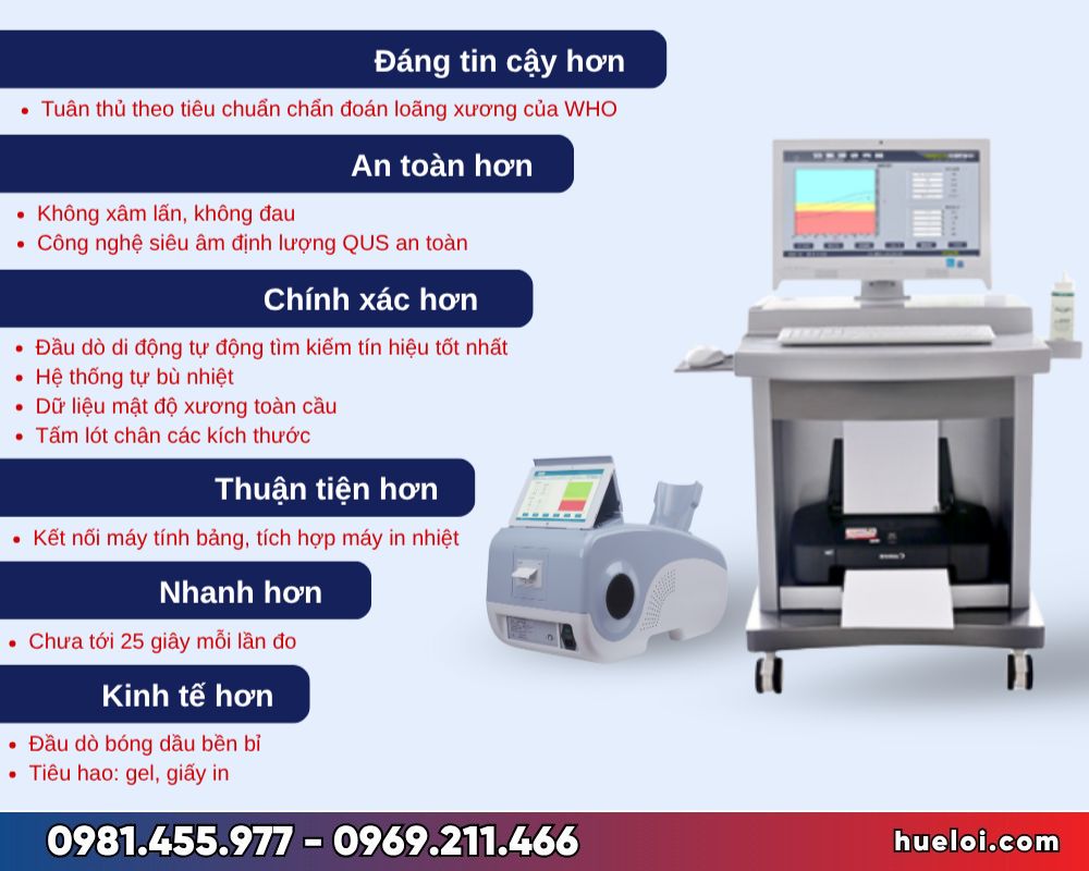 uMáy đo loãng xương gót chân siêu âm OSTEOKJ3000M - ưu điểm