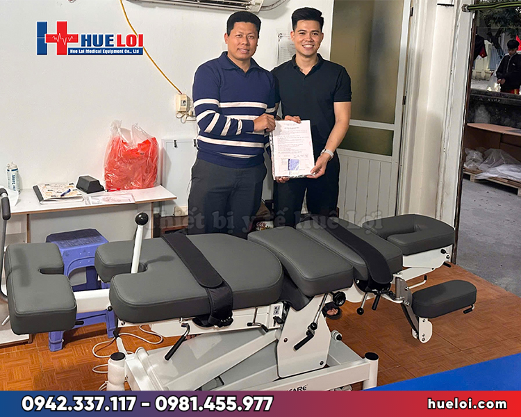 giường nắn chỉnh Coinfycare EL07 - Huê Lợi bàn giao thiết bị chính hãng