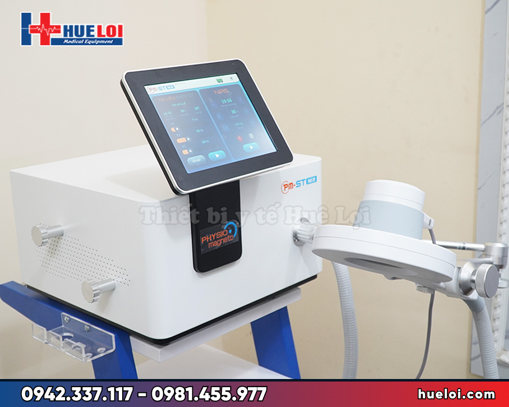 máy từ trường kết hợp hồng ngoại PMST 4 NEO - thân máy và giá đỡ đầu phát