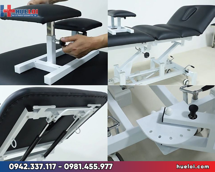 giường kéo giãn cột sống bằng điện CY-C101F - tư thế nâng lưng phục vụ kéo giãn