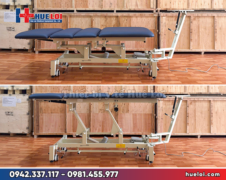 giường kéo giãn cột sống bằng điện CY-C101F - toàn cảnh bàn kéo giãn 4 khúc