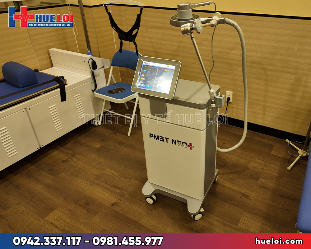 máy từ trường kết hợp diode laser PMST NEO+ - hai tay cầm và đầu phát dạng vòng