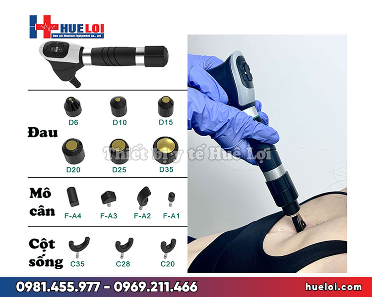 Sóng xung kích phân kỳ Intelect Puls 30 - bộ 13 đầu điều trị