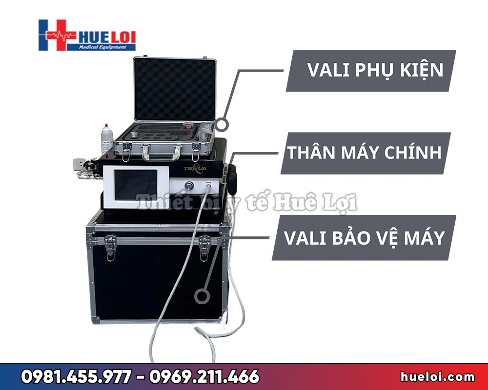 Máy sóng xung kích cho phòng khám Texua T501 - trọn bộ thiết bị bàn giao