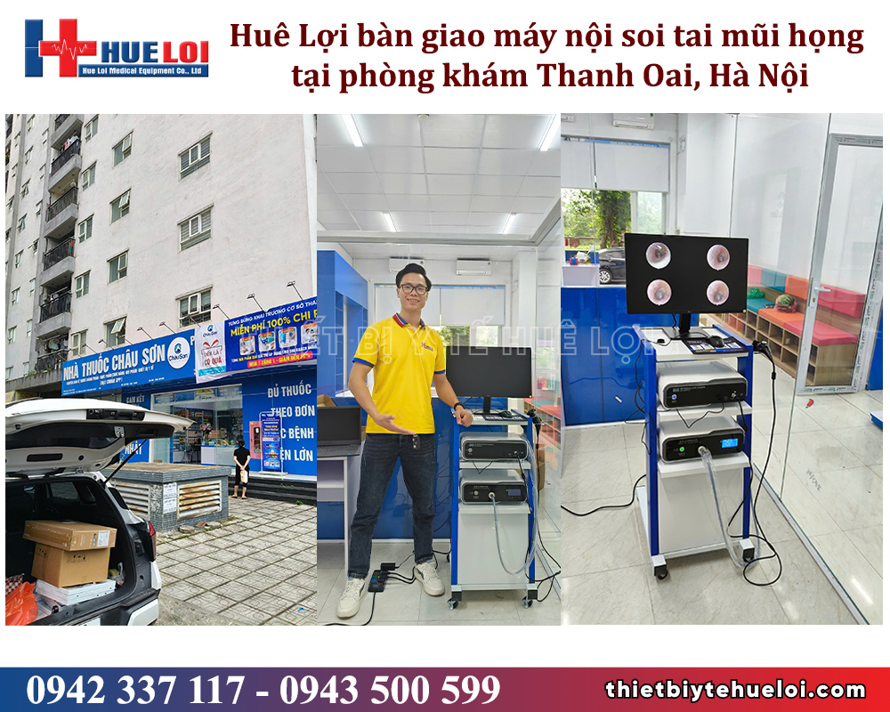 huê lợi bàn giao máy nội soi tai mũi họng hà nội