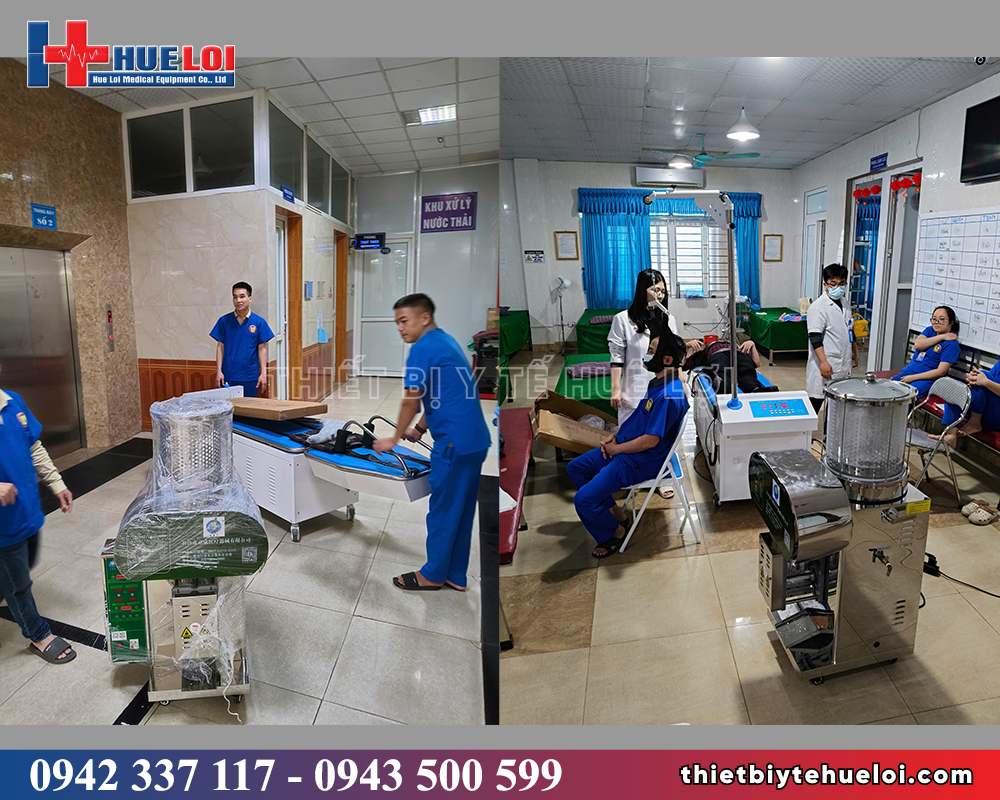giường kéo giãn máy sắc thuốc cho bệnh viện