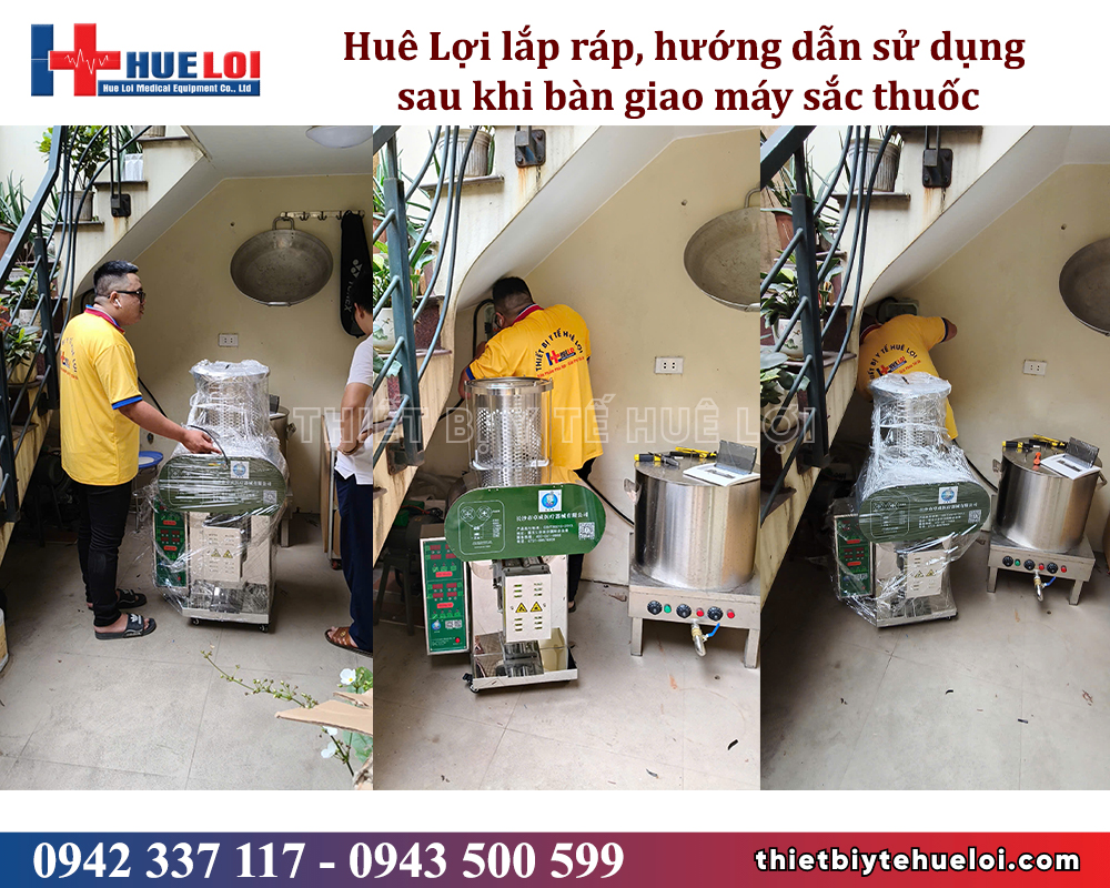 huê lợi cung cấp máy sắc thuốc cho phòng khám