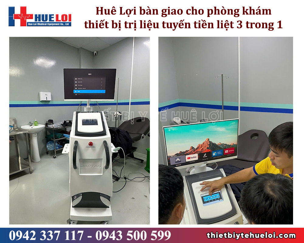 thiết bị trị liệu tuyến tiền liệt chính hãng