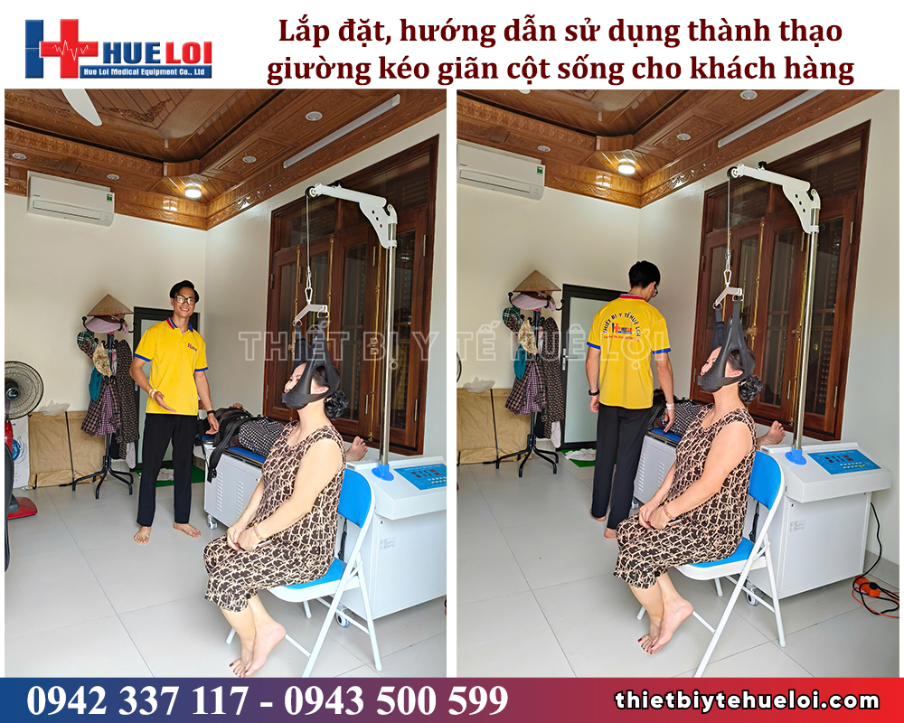 giường kéo giãn cột sống cao cấp