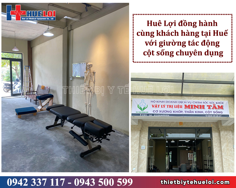 huê lợi bàn giao giường trị đau cơ xương khớp huế