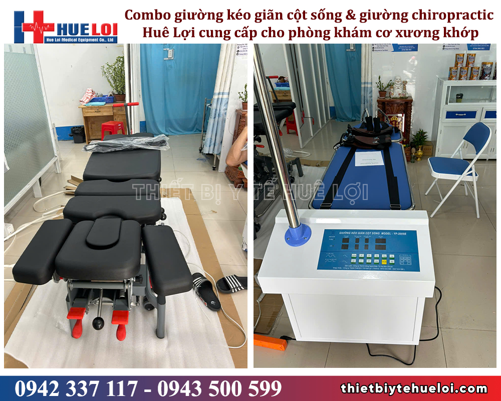 giường trị đau cột sống cho phòng khám cơ xương khớp