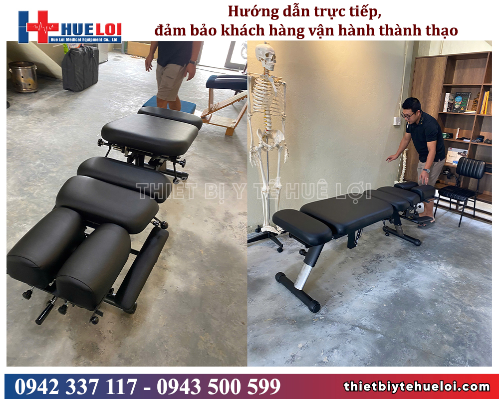 hướng dẫn sau lắp đặt giường chiropractic cho khách
