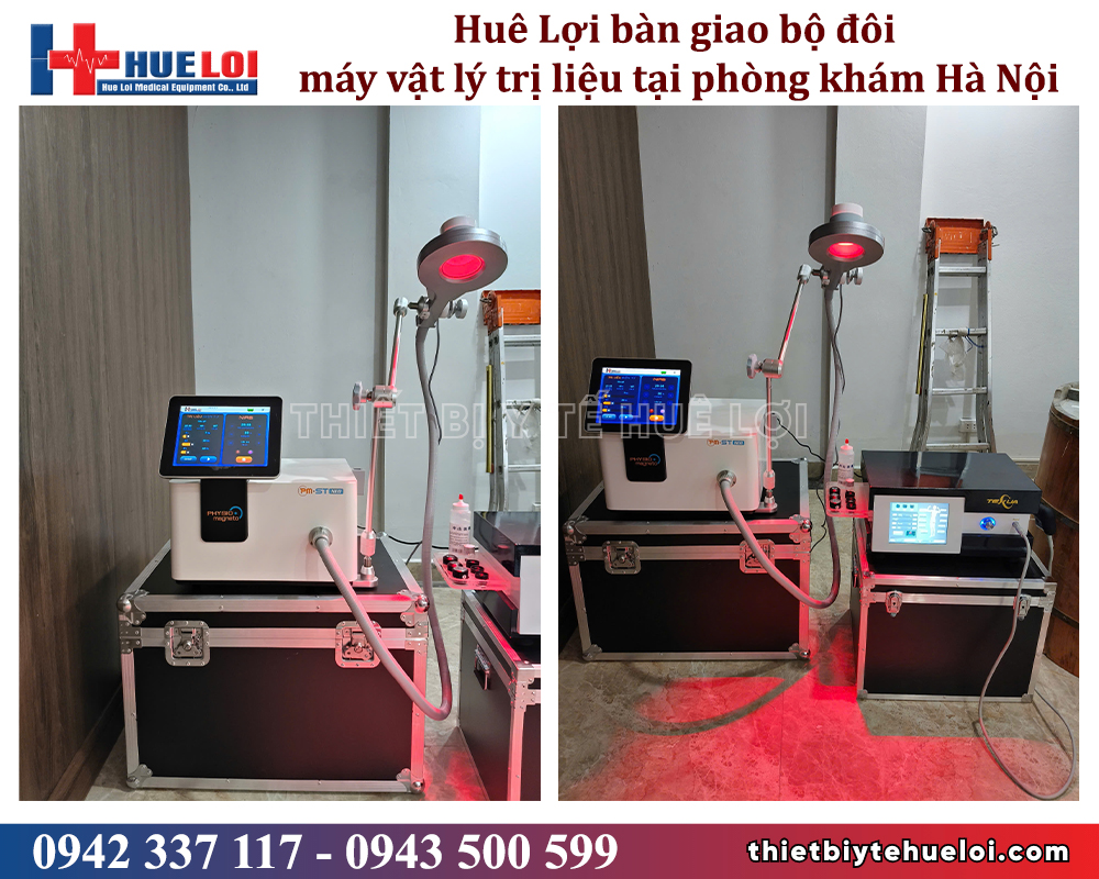 bộ đôi máy vật lý trị liệu cho phòng khám