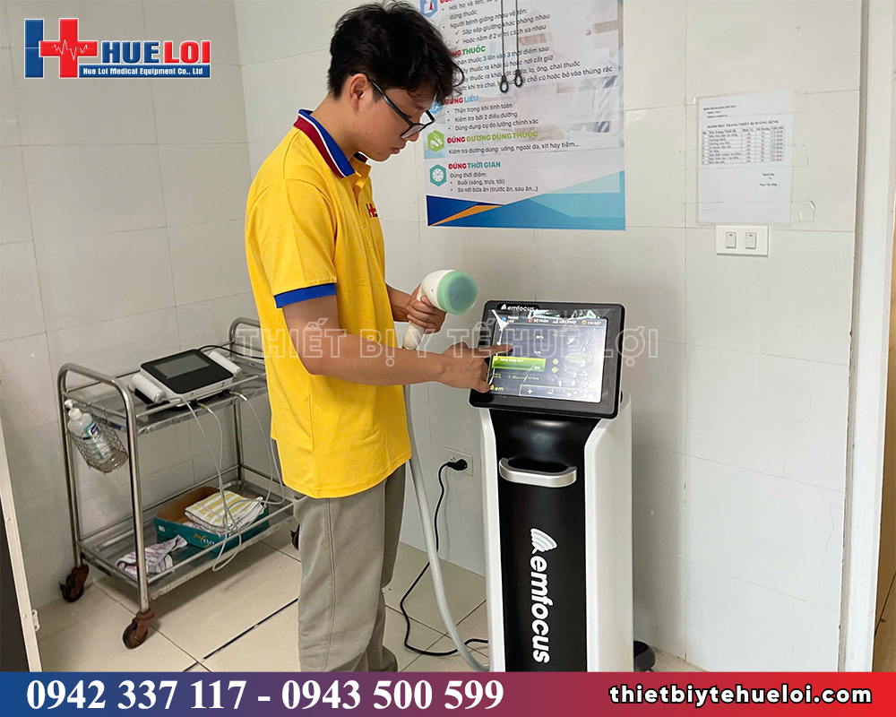 máy xung kích hội tụ chính hãng cho bệnh viện