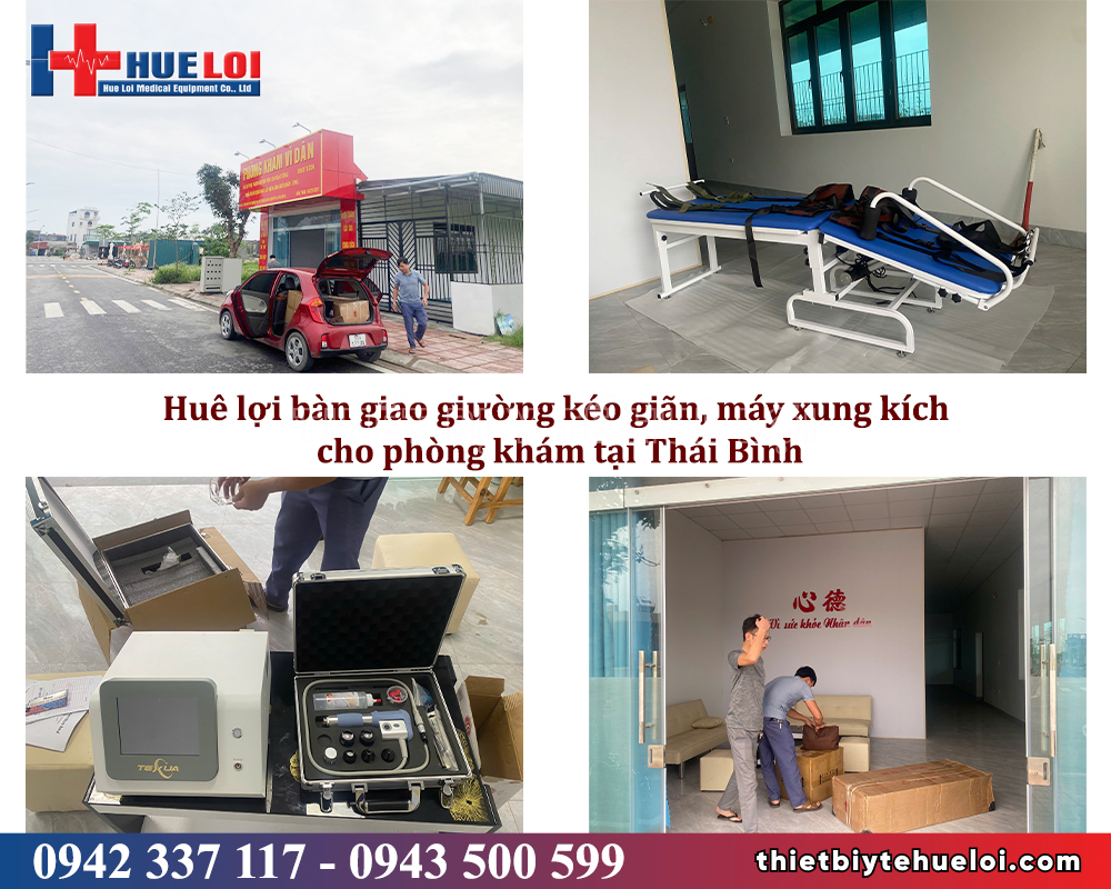 huê lợi bàn giao thiết bị trị liệu thái bình