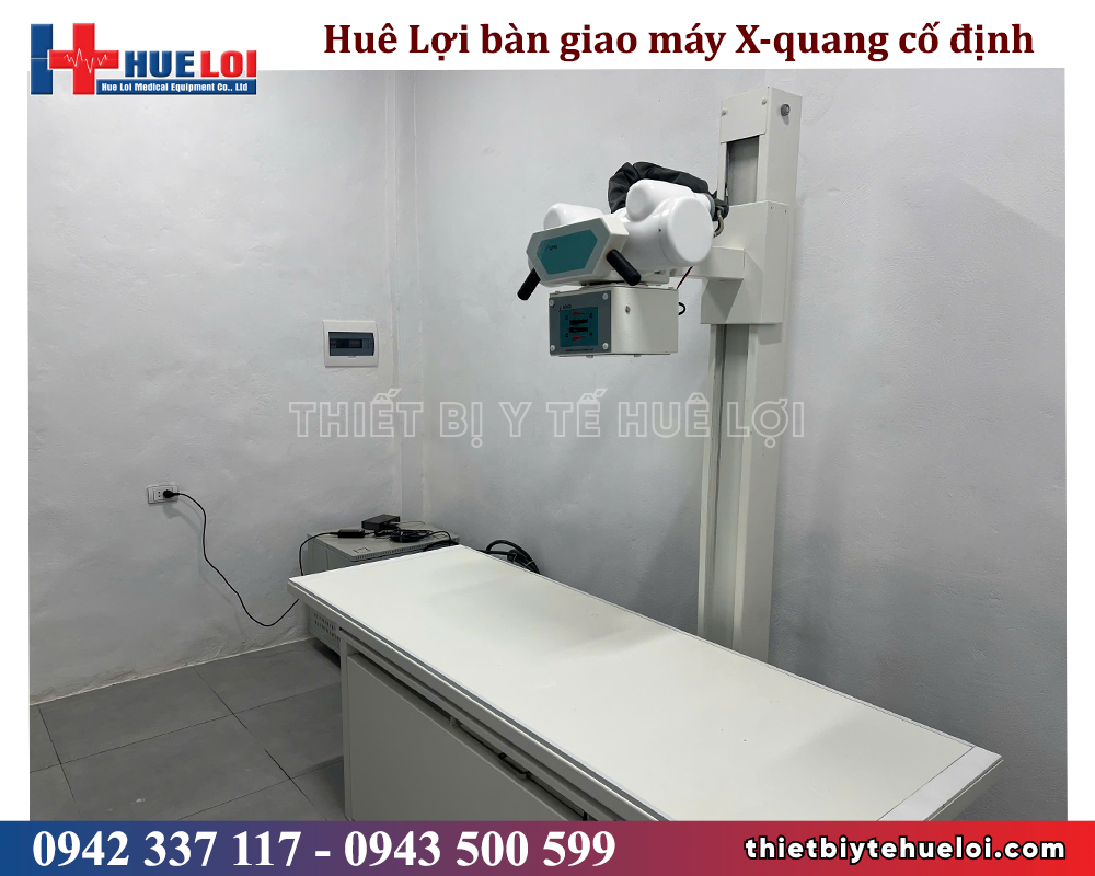 huê lợi lắp đặt máy x-quang cho phòng khám