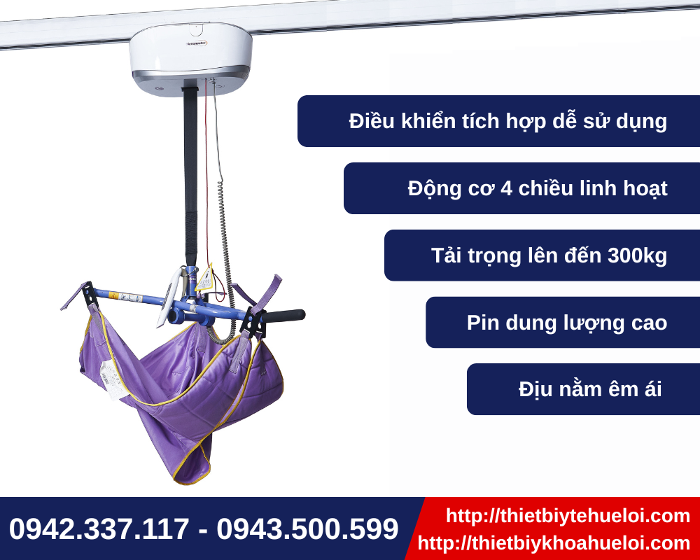 Ưu điểm của hệ thống di chuyển và tập đi cho bệnh nhân treo trần