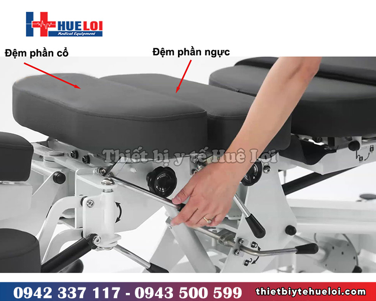 đệm cổ và ngực giường nắn chỉnh cột sống