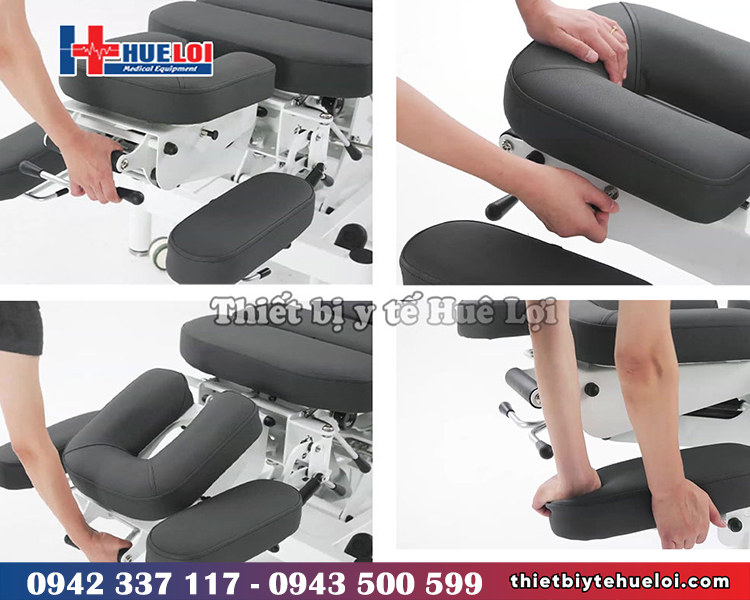 giường chiropractic cao cấp có nâng hạ đầu