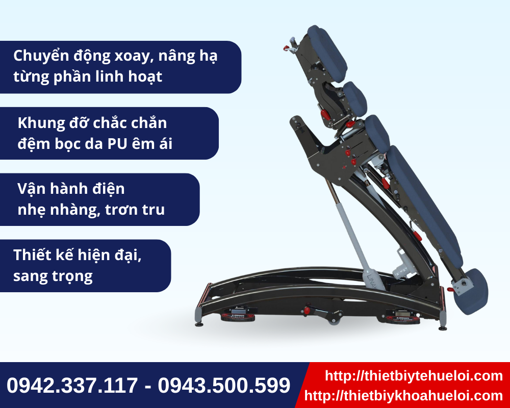 Ưu điểm giường tác động cột sống điện