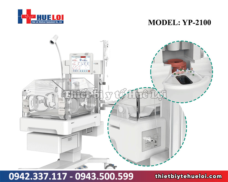 lồng ủ ấm trẻ sơ sinh kèm chức năng theo dõi sức khỏe