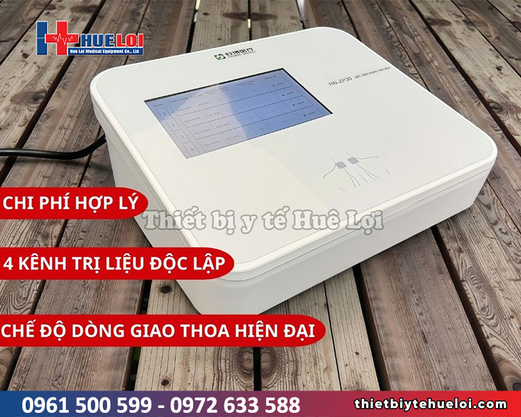máy điện xung trị liệu 4 kênh riêng biệt