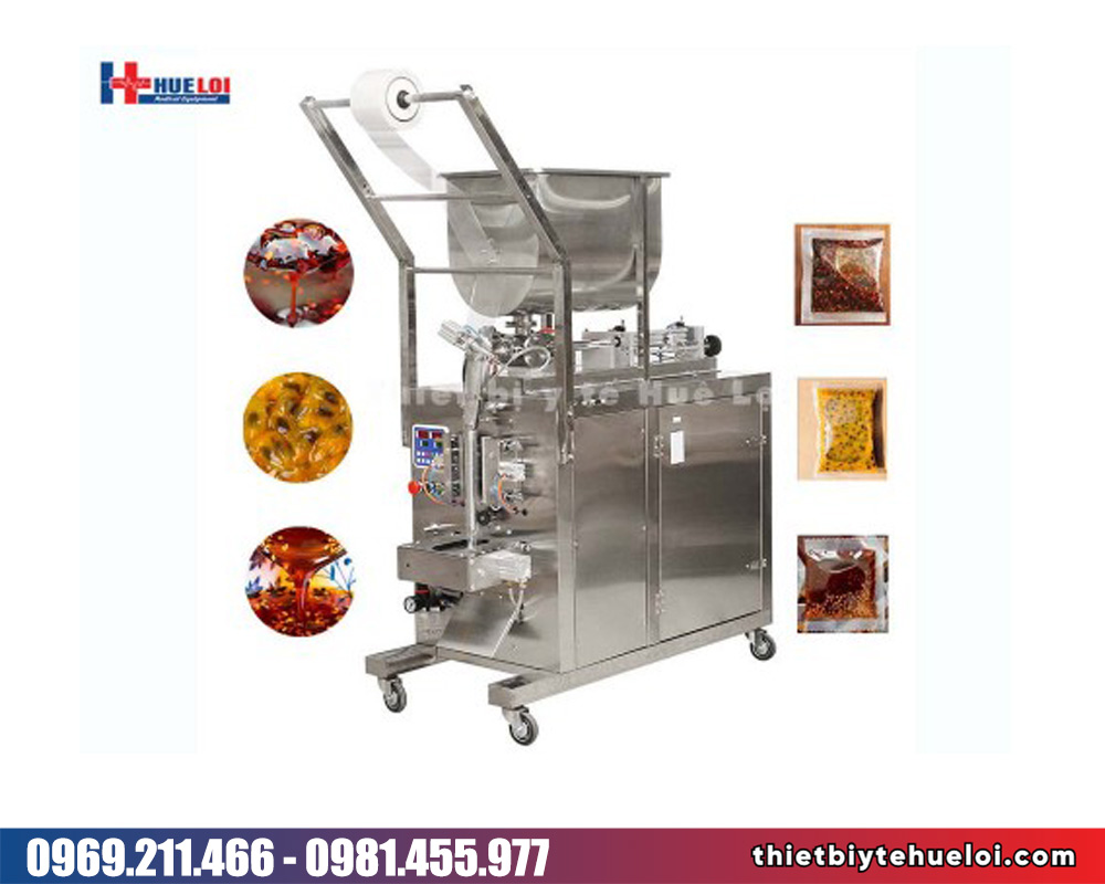 Máy đóng túi nước sốt có tạp chất