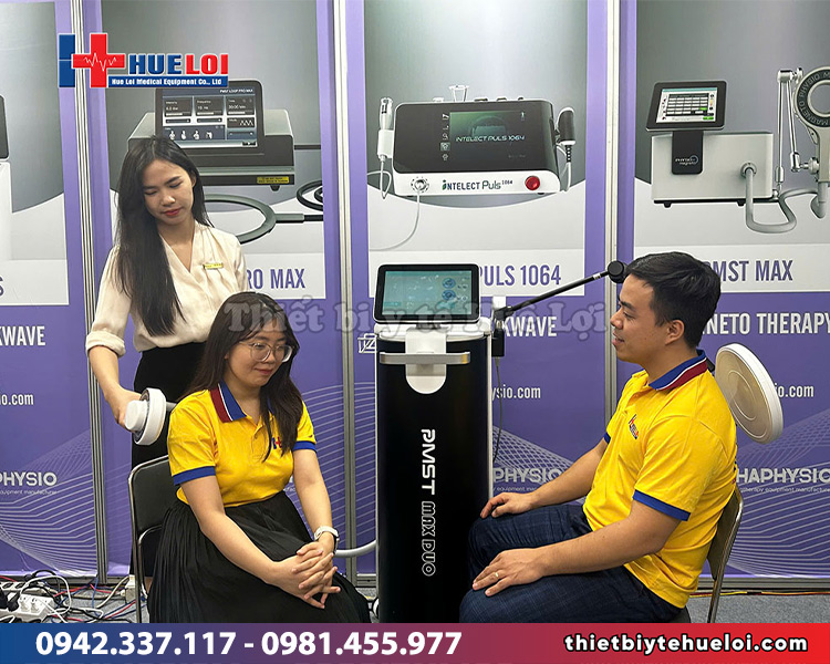 máy từ trường trị liệu 2 người bệnh 1 lúc