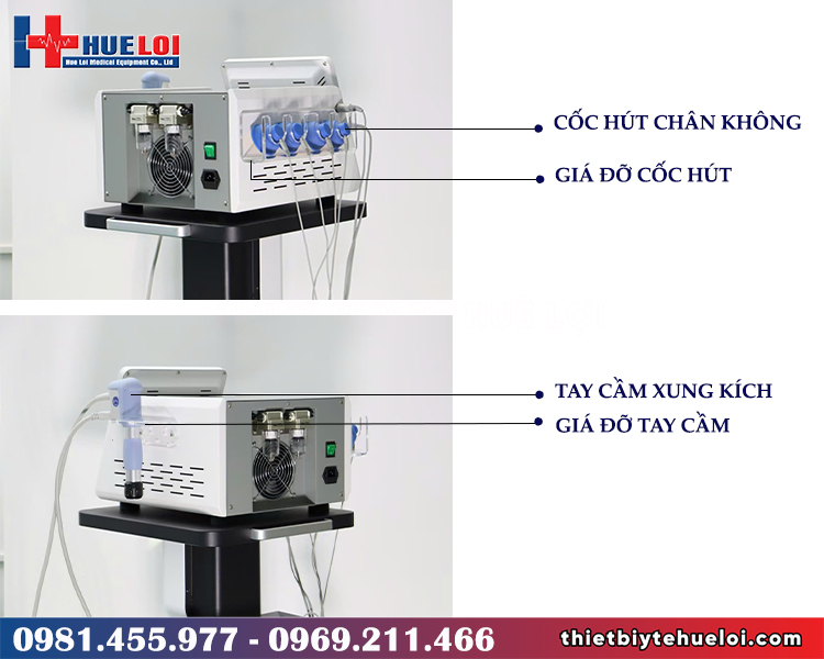 máy trị liệu xung kích và ems