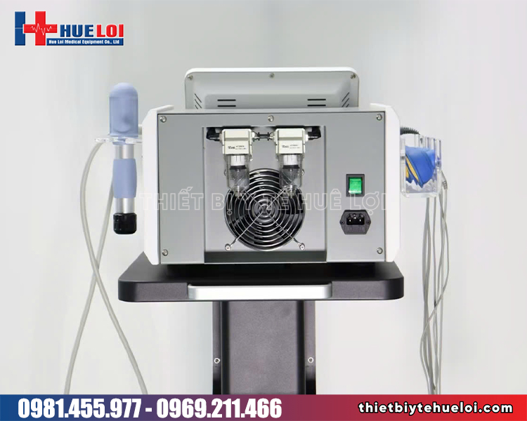 máy xung kích trị liệu kết hợp điện xung texua