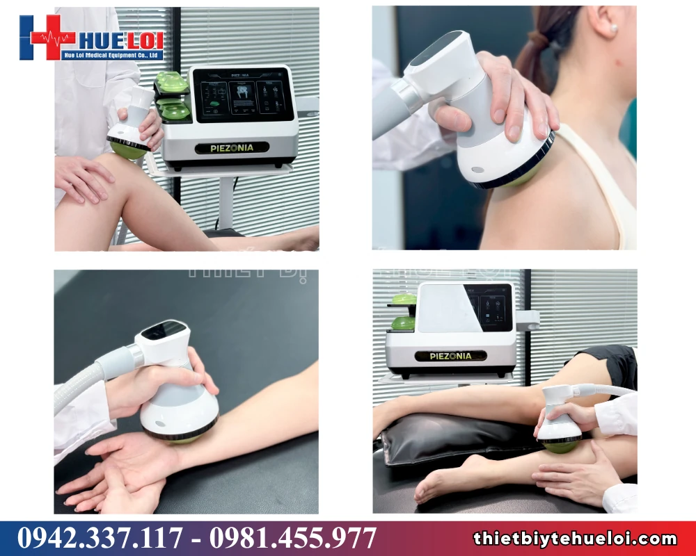 Máy sóng xung kích hội tụ áp điện Piezonia PZO-G1 – 7 đệm chọn độ sâu tới 65 mm