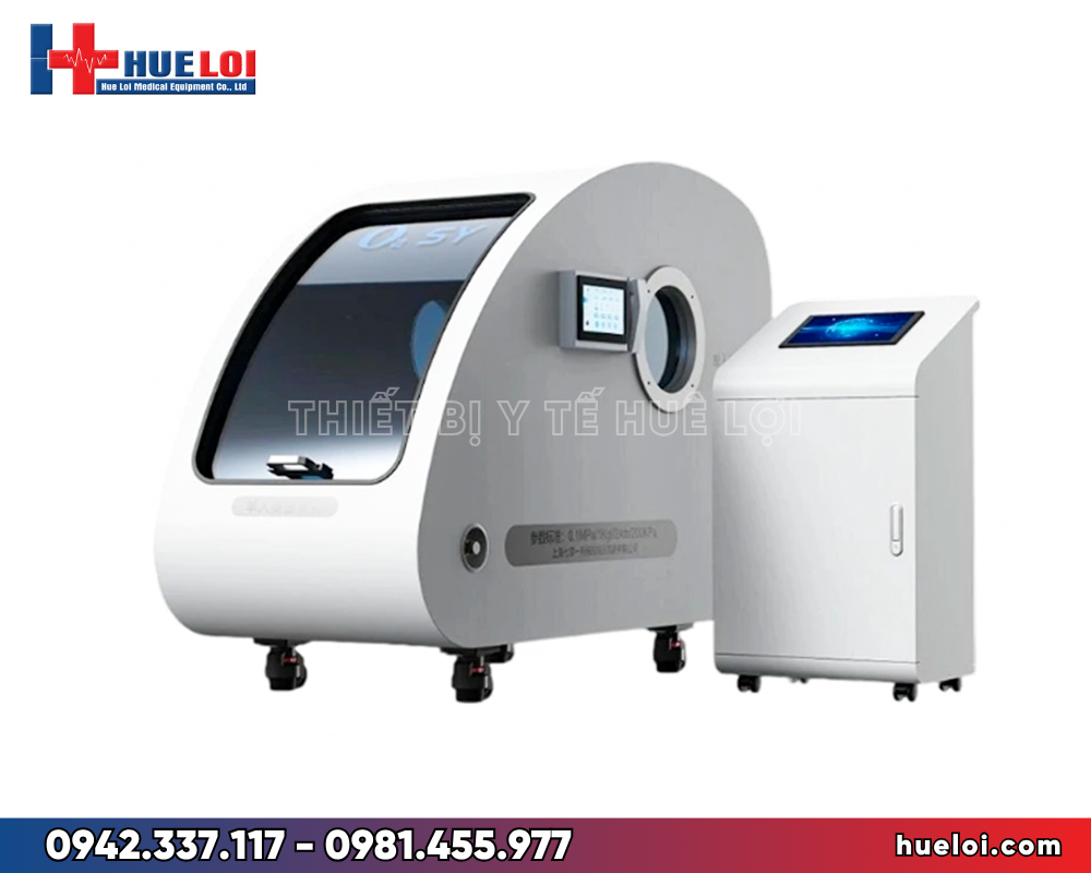 buồng oxy cao áp 1.9 ATA vỏ cứng - bản 1 chỗ ảnh toàn cảnh