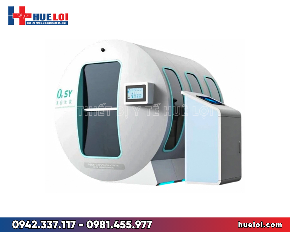 buồng oxy cao áp 1.9 ATA - bản 2 chỗ ghế ngồi bên trong